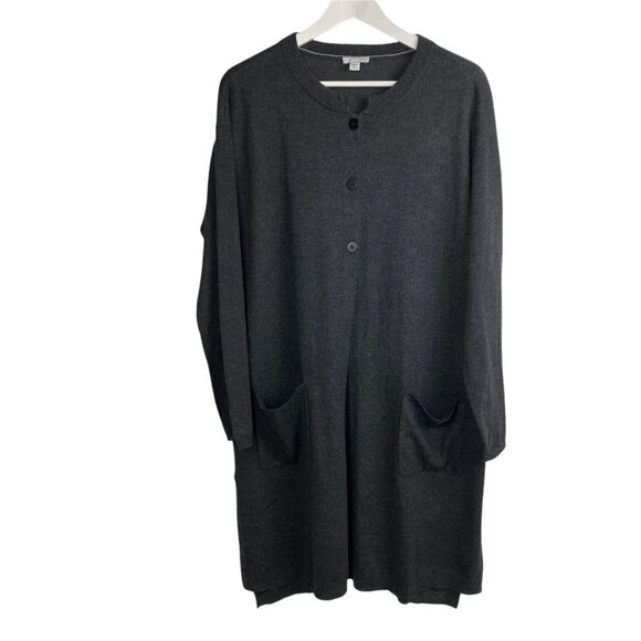 J. Jill Flyaway Duster Cardigan Large Petite with Side button detail - Picture 1 of 8